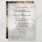 Thema van de Eiffeltoren voor het Franse huwelijk Kaart (Voorkant / Achterkant)