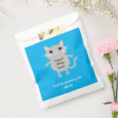 Thema van de geboorte van het Kind Cute Kat Bedankzakje (Gezegeld)