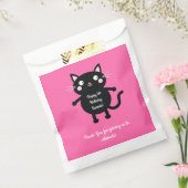 Thema van de geboorte van het Kind Cute Kat Bedankzakje (Gezegeld)
