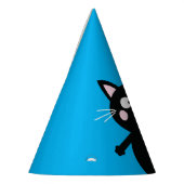 Thema van de geboorte van het Kind Cute Kat Feesthoedjes (Links)