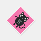 Thema van de geboorte van het Kind Cute Kat Servet (Hoek)