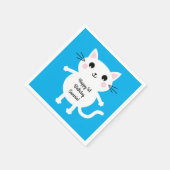 Thema van de geboorte van het Kind Cute Kat Servet (Hoek)