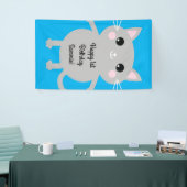Thema van de geboorte van het Kind Cute Kat Spandoek (Beurs)