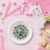 THEMA VAN DE NATIONALE PARK YELLOWSTONE PAPIEREN BORDJE (Feest)