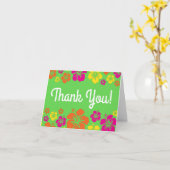 Thema van de Partij van de Verjaardag van Aloha Kaart (Gele Bloem)