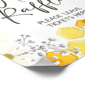 Thema van de Raffle Sign Honey Bee baby Poster (Hoek)