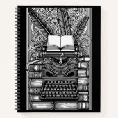 Thema van de  schrijver 3 kleur me notitieboek (Voorkant)