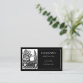 Thema van de  schrijver visitekaartje (Staand voorkant)