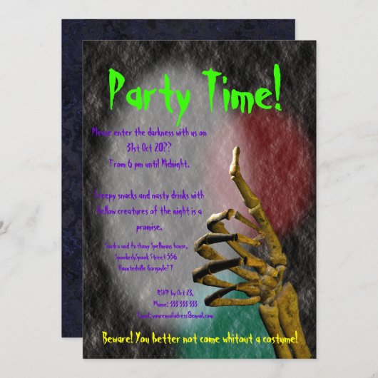 Thema van Disco duikt op Kaart (Voorkant / Achterkant)