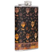 Thema van grote Steampunk kleurrijke Rusty-ballonn Heupfles (Rechts)