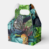 Thema van het feest van de nacht bedankdoosjes (Achterkant)