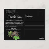 Thema van het feest van de nacht briefkaart (Achterkant)