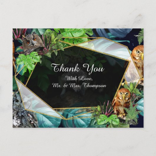 Thema van het feest van de nacht briefkaart (Voorkant)