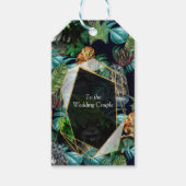 Thema van het feest van de nacht cadeaulabel (Voorkant)