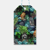 Thema van het feest van de nacht cadeaulabel (Achterkant)