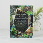 Thema van het feest van de nacht kaart (Staand voorkant)