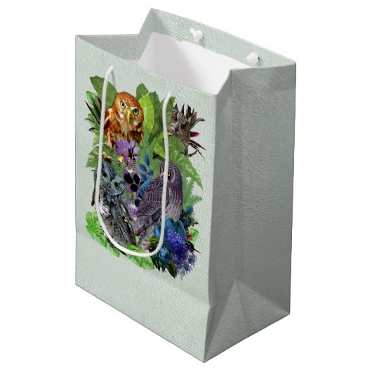 Thema van het feest van de nacht medium cadeauzakje (Voorkant Gekanteld)