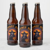 Thema van het Halloween-feest - Witches' Brew Bier Etiket (Flessen)