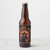 Thema van het Halloween-feest - Witches' Brew Bier Etiket (Voorkant)