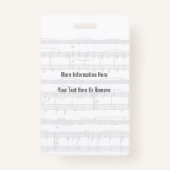 Thema van het Piantoetsenbord van het festival Badge (Achterkant)