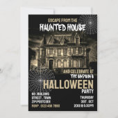 Thema van het spookhuis, Escape Room, Halloween Pa Kaart (Voorkant)