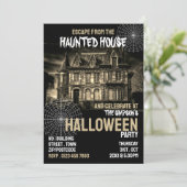 Thema van het spookhuis, Escape Room, Halloween Pa Kaart (Staand voorkant)