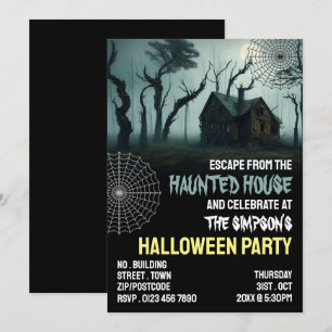 Thema van het spookhuis, Escape Room, Halloween Pa Kaart