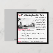 Thema van het verbod op roaring twwenties kaart (Voorkant / Achterkant)