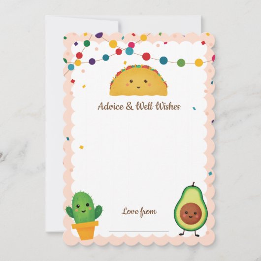 Thema van Taco Fiesta Advice & Well wil baby I Kaart (Voorkant)