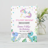 Thema van Unicorn dragon Kaart (Staand voorkant)