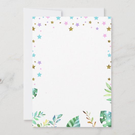 Thema van Unicorn dragon Kaart (Achterkant)