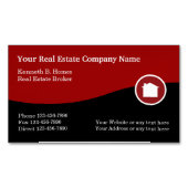 Thema Vastgoedindustrie Magnetisch Visitekaartje (Voorkant)