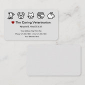 Thema veeartsen visitekaartje (Voorkant / Achterkant)