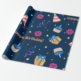 thema verjaardag cadeaupapier