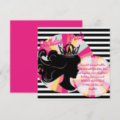 thema verjaardagsfeestje uitnodiging (Voorkant / Achterkant)