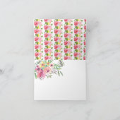 Thema vintage theekrans bedankbrief bedankkaart (Binnen)