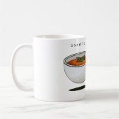 Thema voeding, goede soep meme, koffiemok (Links)