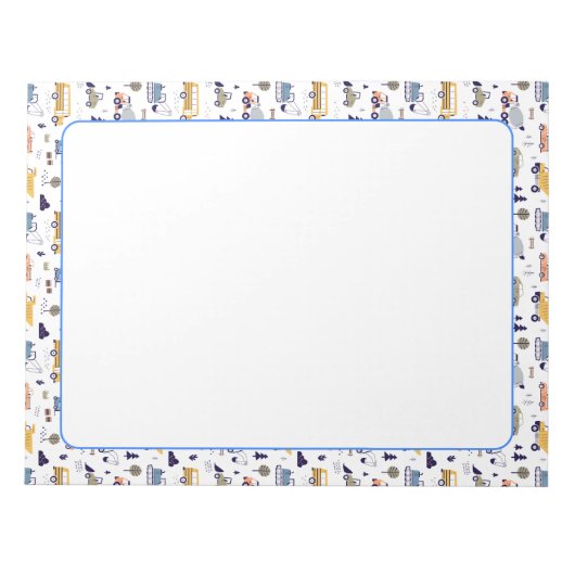 thema Voertuigen Notitieblok (Voorkant)