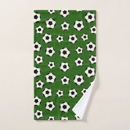 Thema voetbal sportpatroon handdoek set (Handdoek)