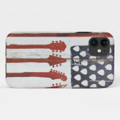 Thema voor Amerikaanse vlag patriottische gitaarmu Case-Mate iPhone Case (Achterkant (horizontaal))
