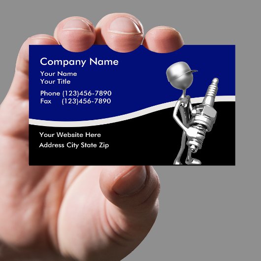 Thema voor autowrakken visitekaartje