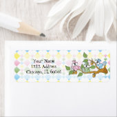 Thema voor Baby shower speeleekhoorn Etiket (Insitu)