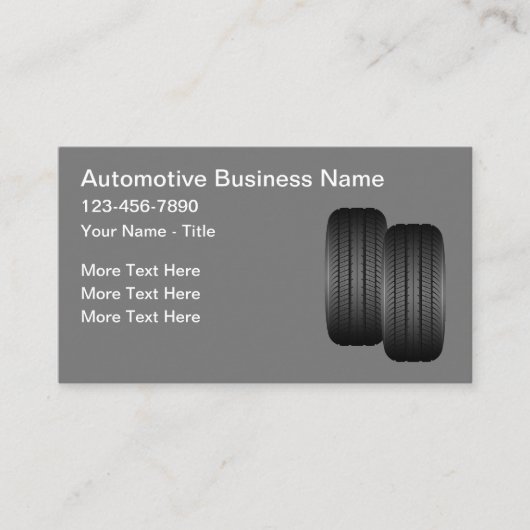 Thema voor banden voor autodiensten visitekaartje (Voorkant)