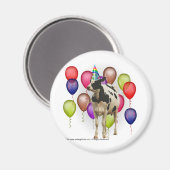 Thema voor Birthday Koe Magneet (Voorkant / Achterkant)