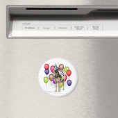 Thema voor Birthday Koe Magneet (Insitu (Vaatwasser))