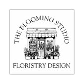 Thema voor bloemenwinkels etalage rubberstempel (Afrduk)