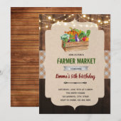 Thema voor de markt voor bijtende boer kaart (Voorkant / Achterkant)