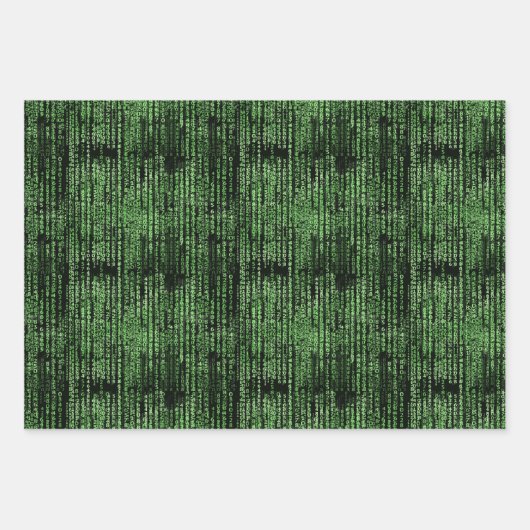 Thema voor gegevenspatroon voor computerprogramma' inpakpapier vel (Voorkant 3)