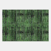 Thema voor gegevenspatroon voor computerprogramma' inpakpapier vel (Voorkant 2)