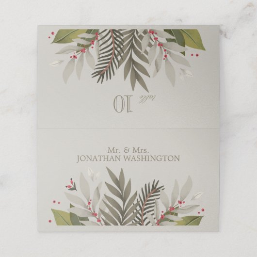 Thema voor gemuteerde botanische stoffen | Tan| We Plaatskaartje (Buitenkant ongevouwen)